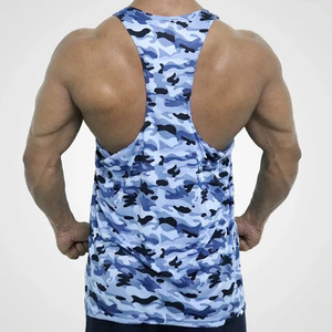 Customised Camo Sublimation <b>Men</b> Tank Top Wholesale Gym Workout Male Fashion <b>Singlet</b> Top 2022 - Product Image 2