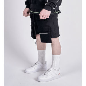 Shorts noirs personnalisés pour hommes, avec 4 poches avant, élégants, en tissu de coton, nouveau Style pour hommes, femmes et enfants - Product Image 2