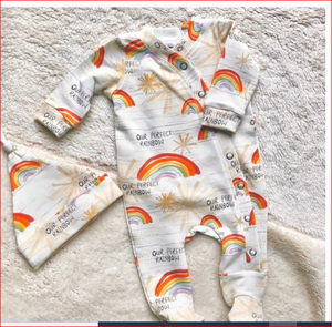 Pelele de manga larga para bebé, Pelele de tela 100% algodón, diseño de la India - Product Image 1