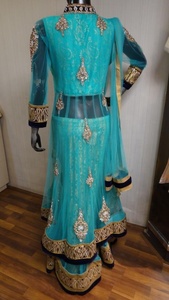Élégant Vêtements de Fiançailles Lourde Broderie Costumes Anarkali Lehenga - Product Image 3