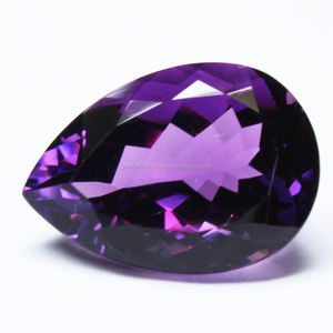 Pierre d'améthyste de 12x16 mm, forme poire, taille facetée, naturelle, de qualité supérieure, faite à la main, améthyste violette, pour la fabrication de pendentifs, pierre de bijouterie - Product Image 6