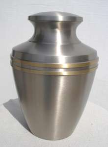 Urna de Metal Antigua para Funerales y Cremaciones, Urna de Metal Clásica de Lujo a Buen Precio, Color Marrón Metálico, Urna para Cenizas de Mascotas y Humanos - Product Image 3