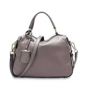 Высококачественная кожаная сумка-мешок с воском, простая сумка через плечо с двойным ремешком, Универсальные женские сумки для покупок