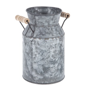 Jarrón galvanizado clásico decorativo de alta calidad, jarrón indio elegante al por mayor, maceta de flores de hierro de pie asequible - Product Image 6