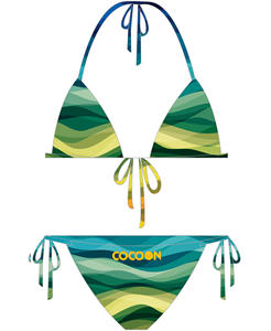 2026 Custom Sublimated <b>Bikini</b> Quick Dry Fabric Micro Coverage <b>Bikini</b> <b>Set</b> Womens Two Piece Swimsuit Tie Side Beach Swimwear - Product Image 2