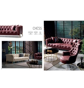 Conjunto de sofá reclinable de cuero, muebles de lujo para sala de estar, nuevo diseño - Product Image 3