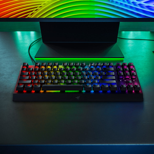 คีย์บอร์ดกลไกไร้สายขนาดเล็กแบบพกพา <span class=keywords><strong>Razer</strong></span> <span class=keywords><strong>Blackwidow</strong></span> คีย์บอร์ดสำหรับเล่นเกมมีสาย RGB สำหรับ <span class=keywords><strong>V3</strong></span> - Product Image 5