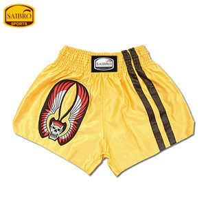 High Quality Custom Logo Polyester Shorts Customized Color Protective Durable Eco-Friendly Professional Training Gear MMA Boxing - Product Image 1