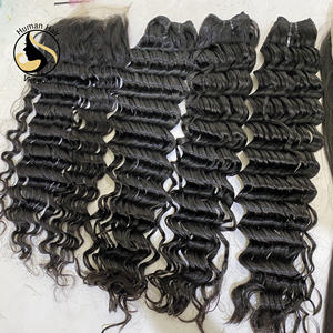 Tissage en lot vietnamien naturel Remy — ali queen, Loose Deep Wave, cheveux bouclés, cuticules non traités, sequins, offre spéciale, 100% - Product Image 5