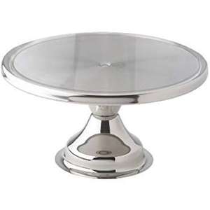 Support à gâteau de mariage au design vintage, finition nickelée, forme arrondie, pour célébrations intérieures et extérieures - Product Image 2