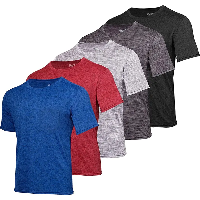 Camiseta esportiva masculina slim fit com gola longa, camiseta esportiva slim fit para homens, preço de atacado, moda de última geração