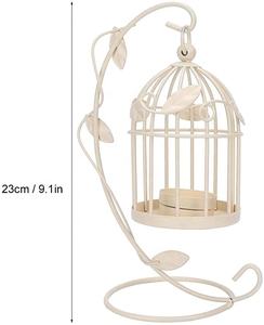 Creux Cage À Oiseaux Fer Suspendu Bougeoir En Métal Chandelier Lanterne Décor À La Maison pour Éclairage Élégant Produit De Conception À La Maison - Product Image 6