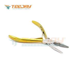Professional <b>Titanium</b> Gold Hair Extension Tools & Beads application and removal Tool Kit (4 Piece) Micro Ring Beauty Tools - Product Image 2