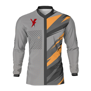 Motocross Sport trikot für Rennen Premium-Qualität Sublimation druck Yazi Trikots Cross Fire Dirt Bike Volle Ärmel - Product Image 1