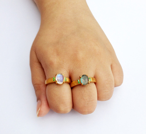 Anneaux classiques en argent sterling 925 plaqué or, fournisseur Gemvanity, grossiste, fabrication sur mesure, faits à la main, bon marché, unisexe, faible MOQ - Product Image 4