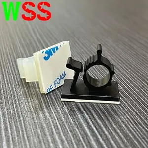 Shenzhen Fabrikant Wss Cale Management Lijm Plastic Ronde Kabel Houder Kabel Clips