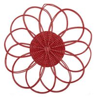 Handgemachte Hot Pads Top flappen Hand gewebte Rattan Untersetzer Bambus Tischs ets Cup Base Ladegeräte Teller im Großhandels preis