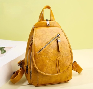 2020 new fashion college school girls pure leather <b>backpack</b> high quality - Product Image 1