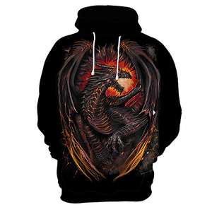 2025 Custom Men's Oversized Heavy Cotton Sweatshirts Sublimated 3D Printed Basics Hoodie for Winter Streetwear Cotton Blended - Product Image 6