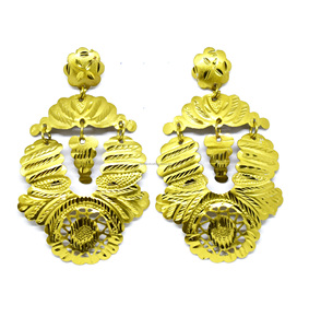 Pendientes de acero inoxidable Shily, muy vendidos, con baño de oro y titanio, estilo vintage, joyería de estilo largo. - Product Image 2