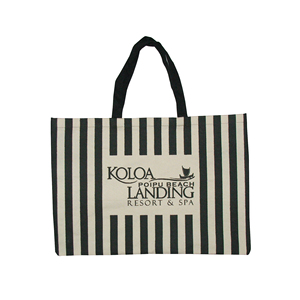 Sac de plage bohème portable en toile de haute qualité, motif géométrique, fermeture éclair, deux poignées, logo personnalisé, réutilisable, promotionnel - Product Image 4