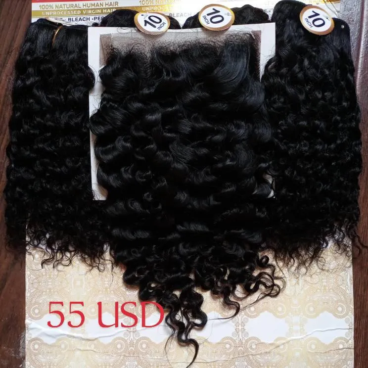 Unprocessed peruvian human hair weave deep wave 100% real virgin human hair bundles