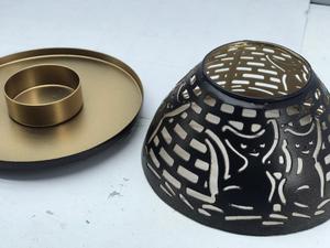 Modern Style Simple Metal Circular Black & Gold Candle <b>Holders</b> for Home Decor Metal Crafts <b>Tealight</b> <b>Holder</b> - Product Image 4