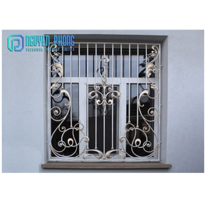 Fenêtres de grille de sécurité en fer forgé, nouvelle conception personnalisée, jolies fenêtres 80 cm - Product Image 4