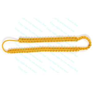 Cordón de hombro ceremonial de diseño personalizado 100% nailon con alambre de lingotes trenzados de oro - Product Image 1