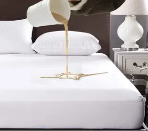 白色Percale 300线计数100% 棉织物床单枕套和酒店床单