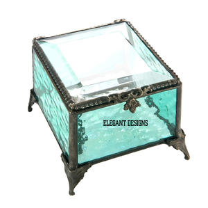 กล่องเครื่องประดับโลหะสามช่องชุบทองราคาไม่แพงกล่องเครื่องประดับแฟชั่นใหม่คลาสสิก - Product Image 5