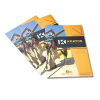 Impression de catalogues personnalisés en quadrichromie (CMYK) avec couverture souple et fixation par attaches métalliques