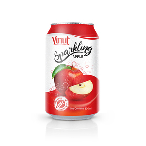 Eau gazeuse à la caféine, saveur pomme, faible teneur en sucre, 12 fl oz, fabricant de boissons OEM ODM, étiquette privée - Product Image 1