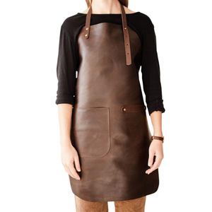 Premium Commercial <b>Kitchen</b> Cooking Sleeveless <b>Apron</b> Adjustable Strap Multiple Pockets Highest Standard Premium Leather - Product Image 5