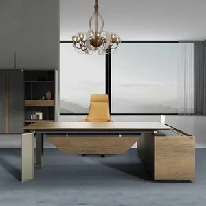 Muebles Escritorio nuevo diseño Boss Desk Light Luxury President Manager CEO lujo diseño moderno Escritorio de oficina ejecutiva