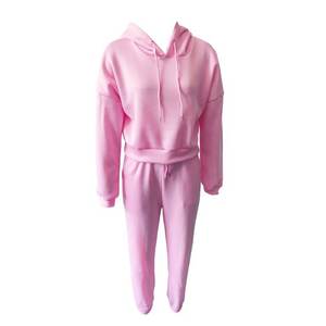 2021 survêtement ensemble pour femmes à capuche sport survêtement pantalon à manches longues décontracté hauts pull tenues ensemble survêtement Jogging - Product Image 2