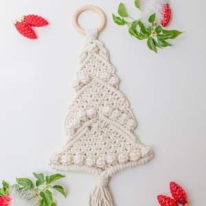 Adorno Navideño de Macramé Estilo Boho, Compre en Línea al Precio Más Bajo, Cordón de Algodón Tradicional - Product Image 6