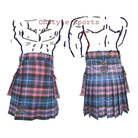 Kilt sportif utilitaire Onstyle pour homme, taille plus, style écossais traditionnel, motif tartan, idéal pour l'hiver