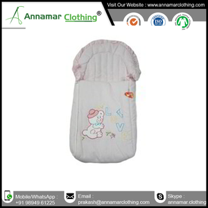 Saco de dormir tejido para bebé, ropa de cama de algodón orgánico 100%, saco de dormir para recién nacido con 100% de personalización, certificado por GOTS, India - Product Image 3