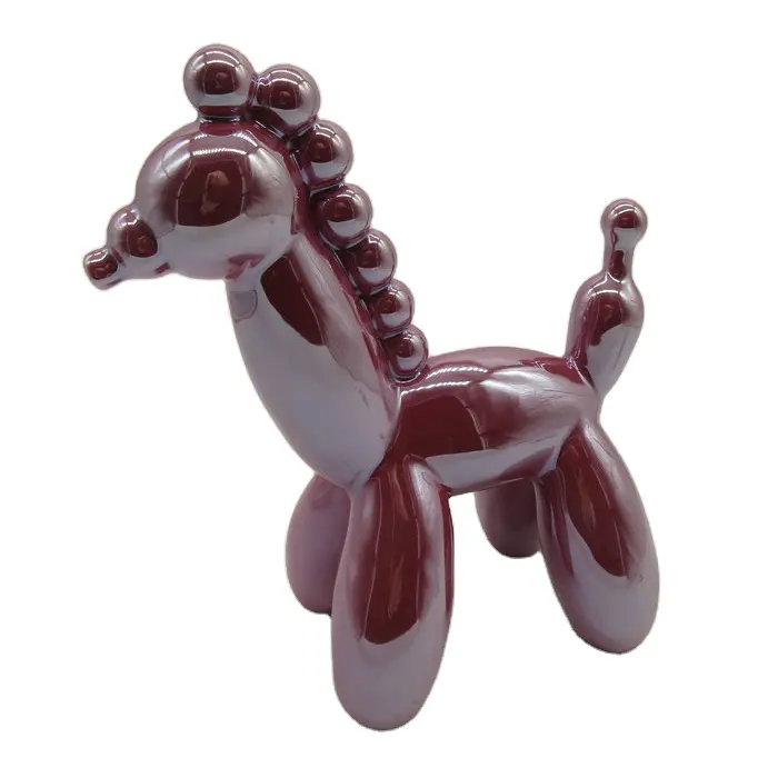 Luftballons Hunde figur Statue Galvanik Keramik Ballon Pferd Tier Valentinstag Geschenk Geschenk & Handwerk