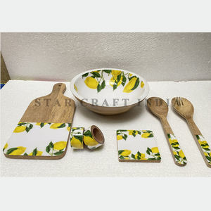 Ensemble de plateaux à fromage en bois d'acacia respectueux de l'environnement, 7 types de plateaux de service, pour fromage - Product Image 4