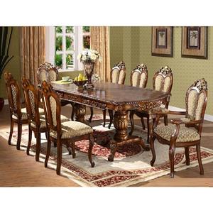 Nuevo Juego de Comedor de Madera Premium con Aspecto Antiguo, Mesa y Sillas de Comedor Modernas de Madera de Teca, Juego de Mesa de Comedor de Tamaño Personalizado y Seguro - Product Image 1