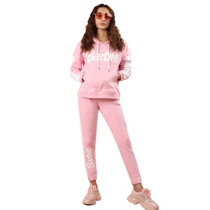 Conjunto de ropa interior con capucha para mujer, chándal informal con estampado de Panel de leopardo lateral, 2 uds. - Product Image 5