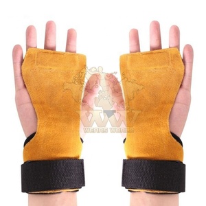 Best Selling Leather <b>Strap</b> Gymnastics Hand Grips with 3 Holes - Product Image 5