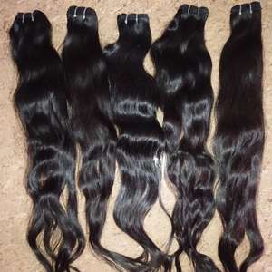 Indian Remy Virgin Human Hair Extensions 8-30 Inches Lace <b>Wigs</b> with Raw Unprocessed Wave Style Weaving <b>Cheap</b> Option - Product Image 1