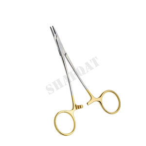 Portaagujas manual Derf de 12 cm con inserto de carburo de tungsteno Base de instrumento quirúrgico - Product Image 6