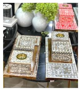 Quemador de caja arábiga todo en uno, quemador de madera, resina, latón, Metal, incrustación, quemador de Oud, Censor de fabricante indio, venta al por mayor - Product Image 2