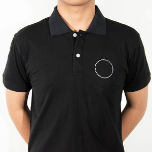 Gros Nouveau Design Noir Plaine Polo T Chemises Hommes 100% Coton Broderie Logo Petite QUANTITÉ MINIMALE DE COMMANDE de Vietnam Meilleur Fournisseur - Product Image 6