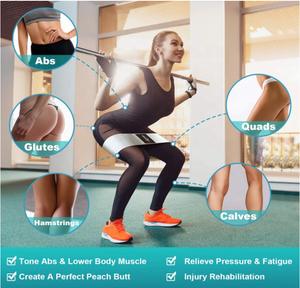 Onestar Logo personnalisé Bandes de résistance en tissu pour exercice Fitness Hip Booty - Product Image 4