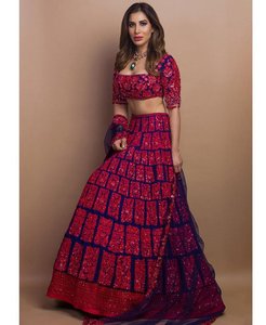 Atractivo Georgette Digital Impreso Trabajo Lehenga Choli con Dupatta Party Wear Precio más bajo Fabricación de prendas Alphanumero - Product Image 1